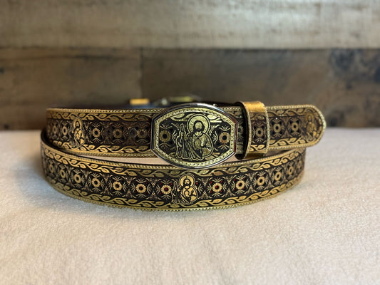 Cinto San Judas Tadeo Corte Láser