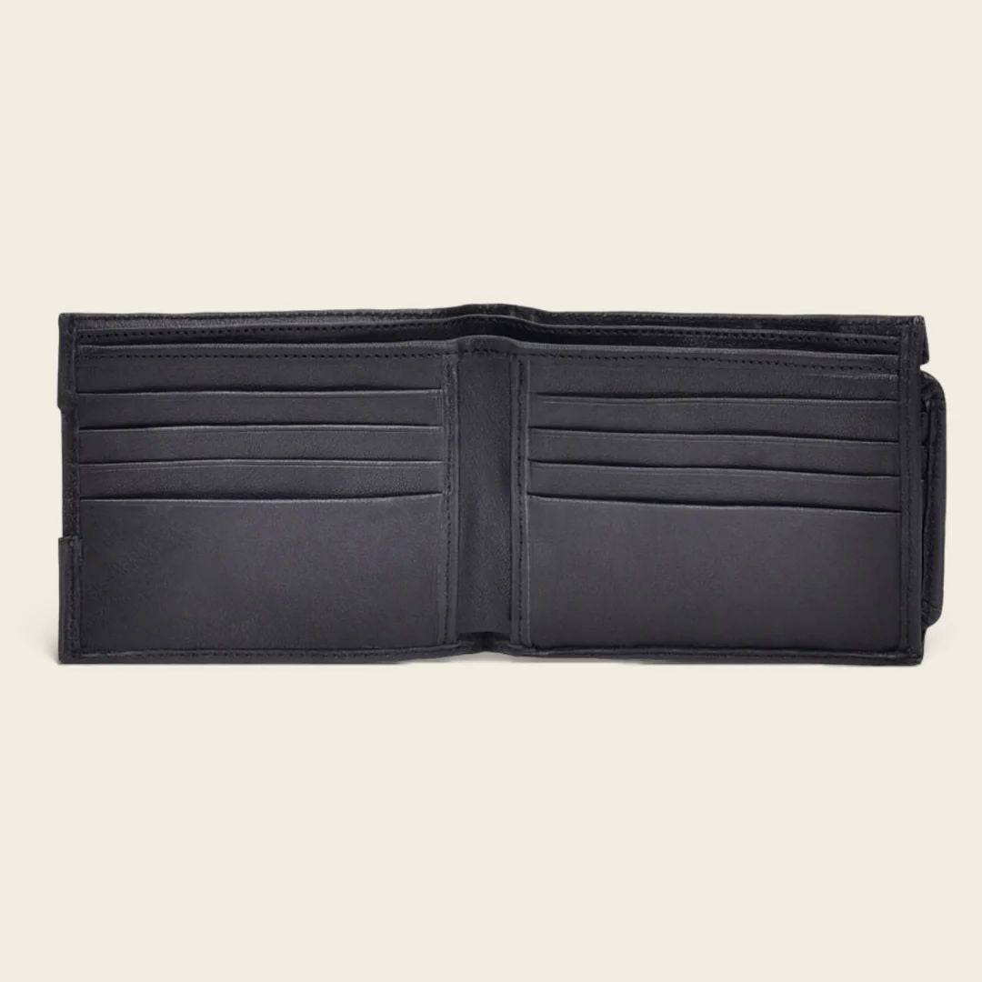 Cartera Cuadra Piel Elefante Negro