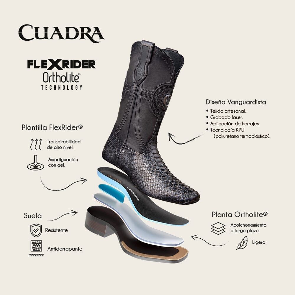 Bota Cuadra De Bisonte