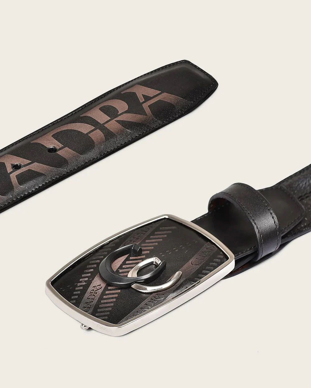 Cinturon Cuadra Res Gris