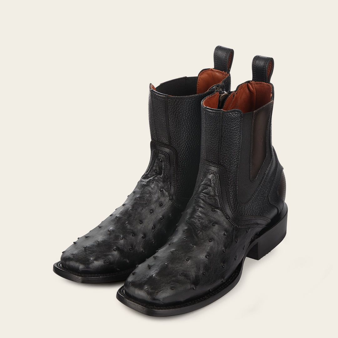 Botines Cuadra Urbano Avestruz