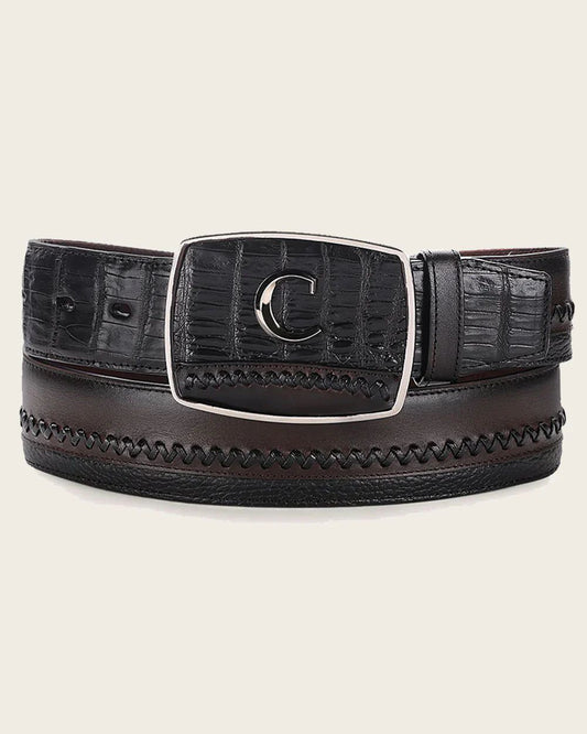 Cinturon Cuadra Caiman Color Negro
