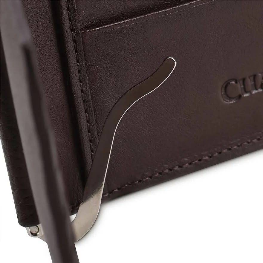 Billetera Cuadra Clasica Cafe