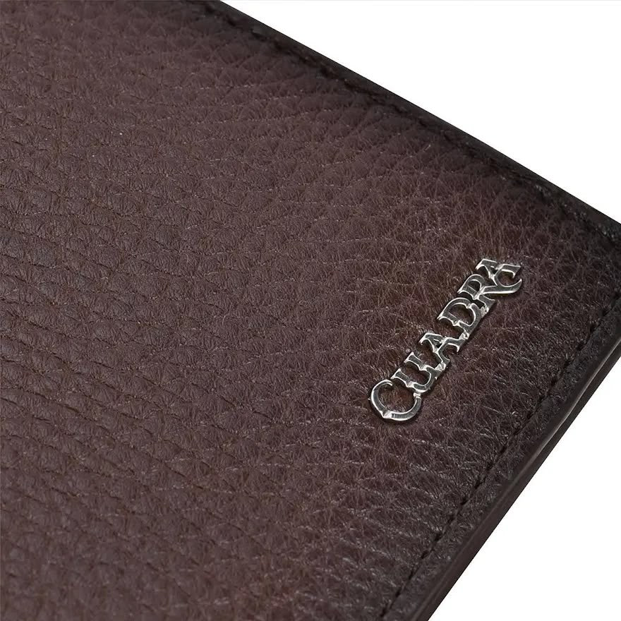 Billetera Cuadra Clasica Cafe