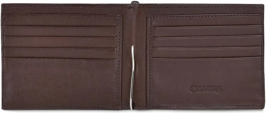 Billetera Cuadra Clasica Cafe